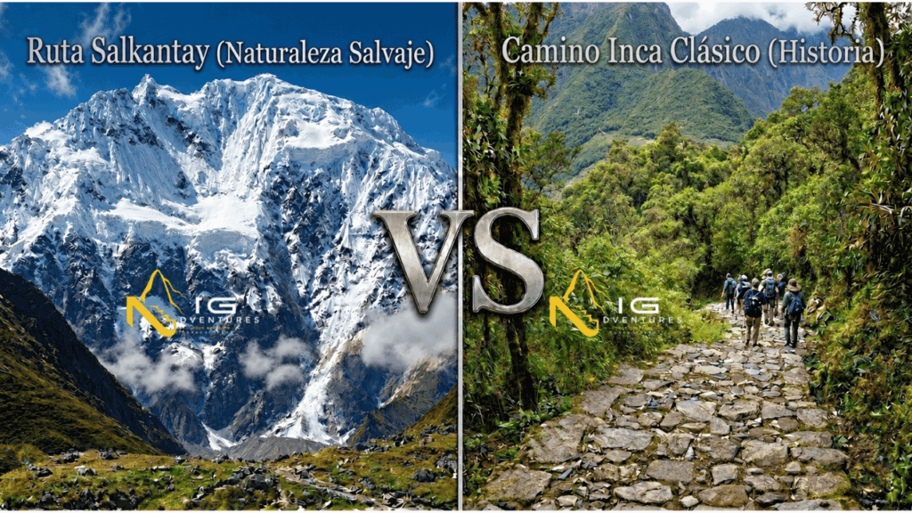 Camino inca vs Salkantay 2