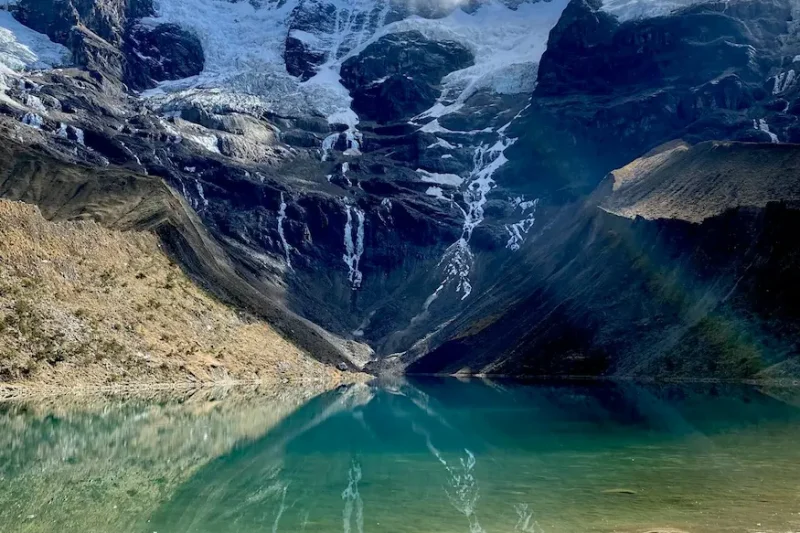 humantay lake in july